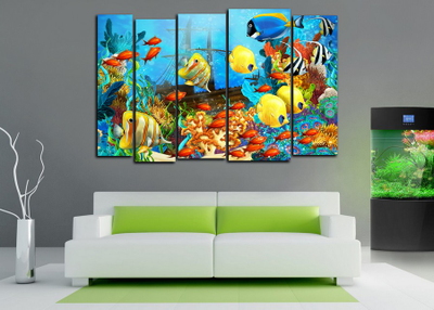 Модульная картина "Море в красках"