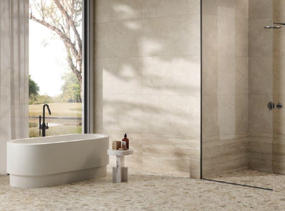 CITYSTONE, керамогранит, 60x60 см, Травертин Линейный Матовый Ректификат (9мм), K951840R