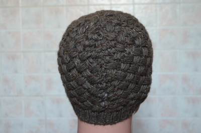 вязаная шапка плетенка мужская