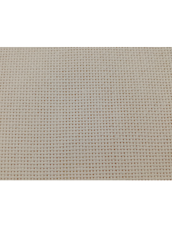 Канва, размер 11, 100% хлопок, белая ( ширина 150см)