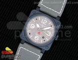 BR 03-92 PVD Military Type Gray Dial on Green Nylon Strap