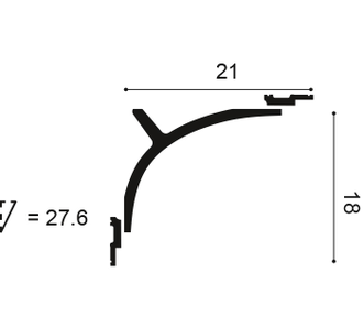 Карниз C991 - 11*14*200см