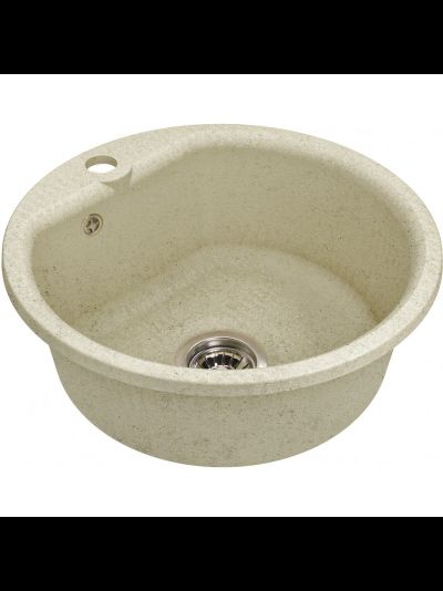 Мойка композитная GRANFEST SMART GF-SM 435 D=432 (бежевый белый песочный)