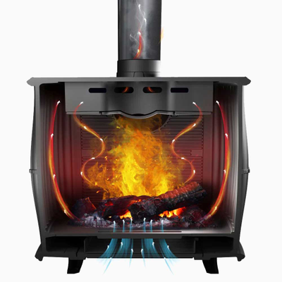 Печь-Камин отопительно варочная Маэстро 2 до 250 м3