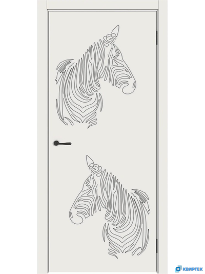 Межкомнатная глухая дверь с покрытием Эмаль Пикколино 01 купить в Челябинске | КВИРТЕК