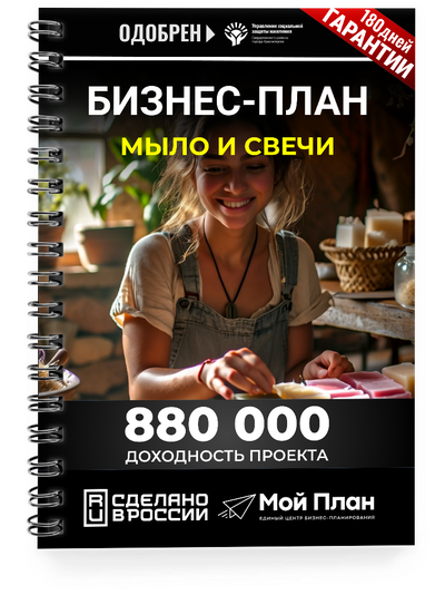 Бизнес-план для социального контракта в 2022 г. Ниша: мыло и свечи handmade. Форма: Самозанятость