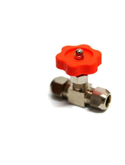 Кран игольчатый под трубку 8 мм