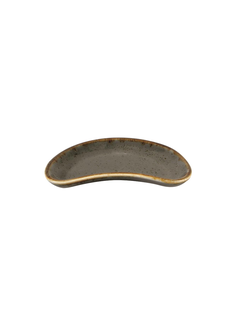 Мини-соусник полумесяц 7х11 см фарфор цвет тёмно-серый