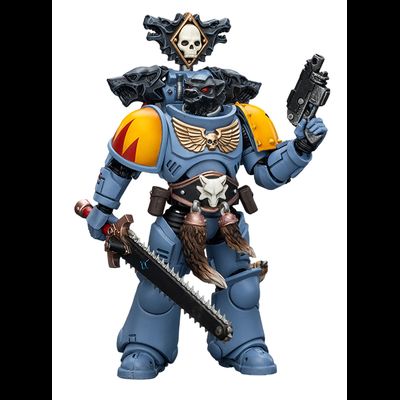 Космодесантник Космических Волков (Warhammer 40k) - КОЛЛЕКЦИОННАЯ ФИГУРКА 1/18 Space Wolves Claw Pack Brother Torrvald (JT2733) - JOYTOY