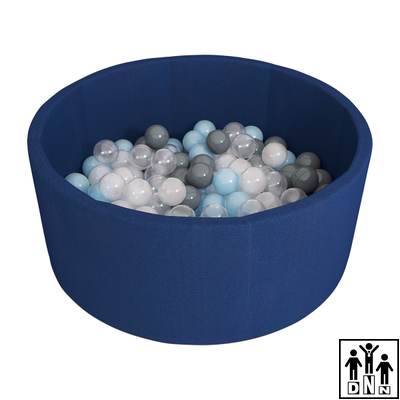 Детский сухой бассейн (темно - синий) (цвет шариков 1)
