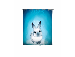 Штора в ванную год Кролика №8