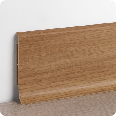 Плинтус Vilo Linela из ПВХ 406 Дуб Канберра с мягким краем 16х80х2000 мм.