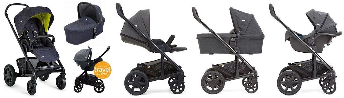 Joie Chrome DLX 3 в 1Gemm + Carrycot Travel System