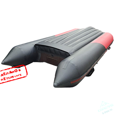 Лодка ПВХ Hunterboat Хантер Классика НД 365ЛКА Красный / Чёрный