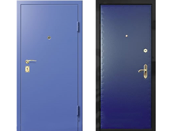 Железная дверь с порошковым напыление и отделкой из винилискожи. Модель ДК28