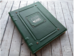 Гостевая книга для отеля, книга отзывов, гостевая книга с логотипом, кожаная папка, меню из кожи