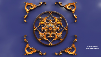 Carved decorative pattern for CNC