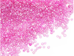 Бисер Китайский №12-155 розово-сиреневый перламутровый, 50 грамм