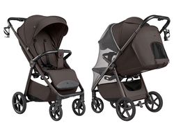 Коляска прогулочная Carrello Bravo Lite CRL-5529 2026, Supreme Brown (Шоколадный)