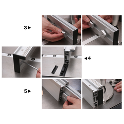Упор с линейкой и ограничителем для транспортира "V.PRO"