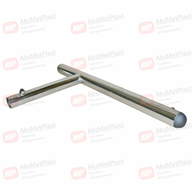 MS77 Нога-опора для хромированной трубы (d-25 мм) L-образная L=400 мм H=200 мм