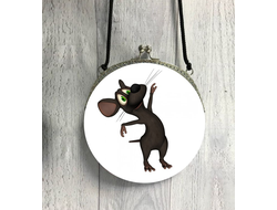 Сумка круглая "Крыса" №22