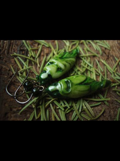 Комплект фарфоровых украшений "Лесная принцесса"