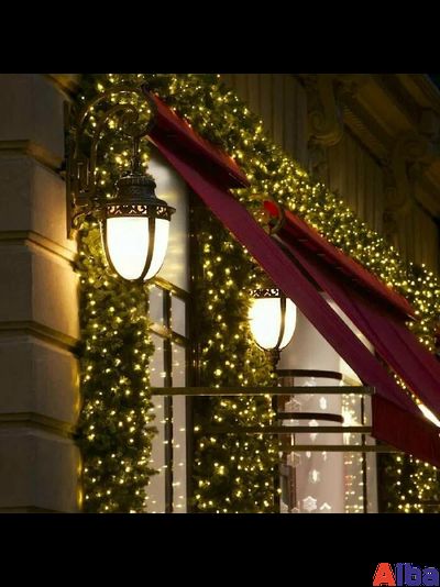 Гирлянда-нить 10 м, 220В, ТЕПЛЫЙ БЕЛЫЙ, IP65, провод ПВХ, с мерцанием