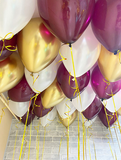 Шары золото, белый, ягодный 25 шт под потолок