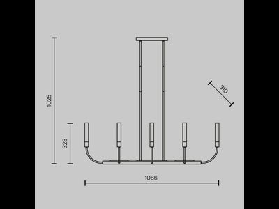 Потолочный светильник Deja Vu, MOD423CL-08C