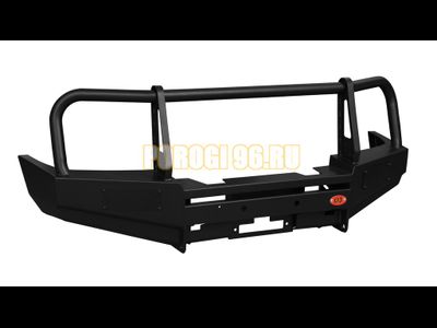 Передний силовой бампер серии Трофи на Nissan Pathfinder III 2004-2010 (02.012.01)