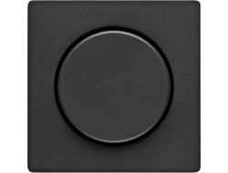 Лицевая панель с поворотной ручкой для диммера Berker серий Q.1/Q.3, антрацит бархат