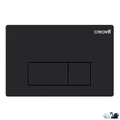 xКнопка смыва CREAVIT ARC GP8002.01 черная матовая