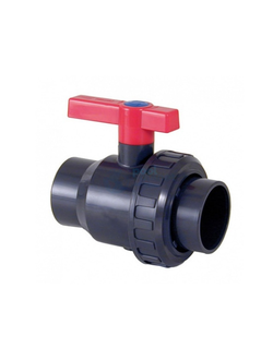 Кран шаровый под вклейку с одной гайкой 63мм