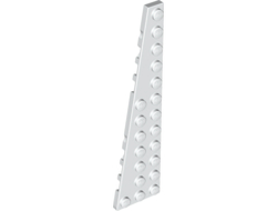 Wedge, Plate 12 x 3 Left, White (47397 / 4208987)