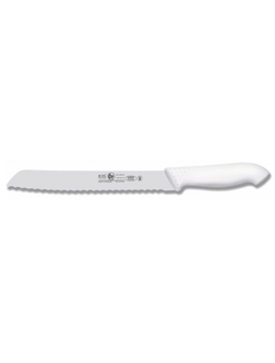 Нож для хлеба 250/375 мм. белый, с волн.кромкой HoReCa Icel /1/6/