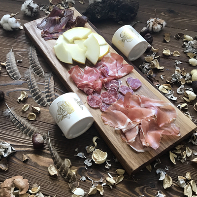 посуда для ресторана, подача на спилах, спилы для ресторана, кейтеринг, подача блюд, дуб, дерево