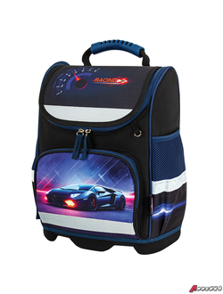 Ранец ЮНЛАНДИЯ WISE, 1 отделение, 3 кармана, устойчивое дно, «Street power», 37×29×15 см. 272071