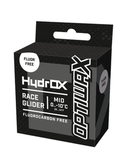 Гоночный бесфторовый парафин HydrOX Race Glider Mid, 60g 0…-10 °C