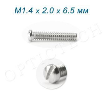 Винт М1.4*2.0*6.5 мм общего назначения серебро (100шт)