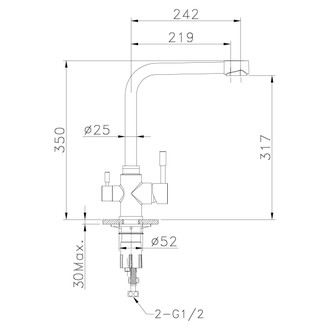 Смеситель для кухни Expert LM5060S