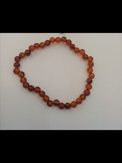 Браслет шары  янтарь
