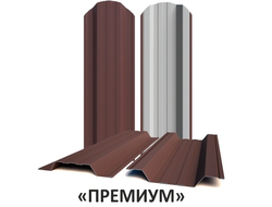 Металлический штакетник Премиум, ширина 116 мм (завальцованные края)