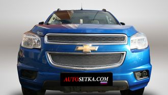 Premium защита радиатора для Chevrolet TRAILBLAZER (2013-2016) из 2-х частей