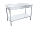 Стол разделочный ПищТех ПРОФИ НТ AISI304 1000х700 мм, полка сплош. нерж.