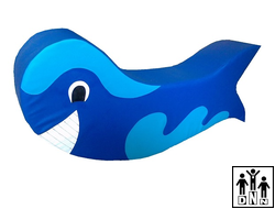 Детские качели "Кит" синий