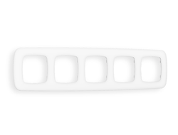 Рамка 5-я Белый матовый, коллекция ECTA - Ambrella Volt - OMEGA