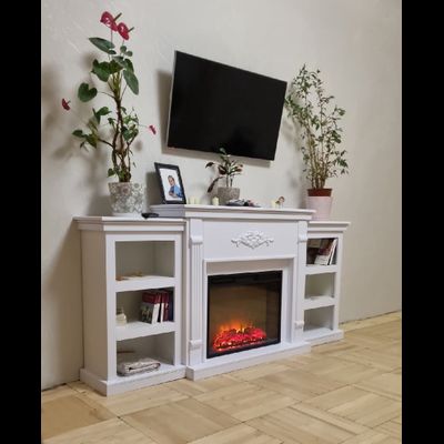 Электрокамин Брукс LUX WT с очагом Sparta 25.5 LED