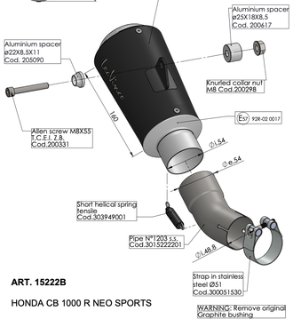 Глушитель LeoVince LV-10 BLACK 15222B