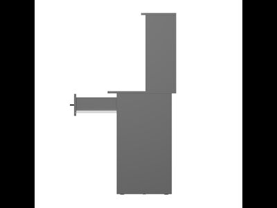 Стол компьютерный Дебют Графит Ш875хВ1320хГ402